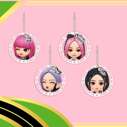 moc-khoa-trang-tri-blackpink-the-game-guong-mini-decor